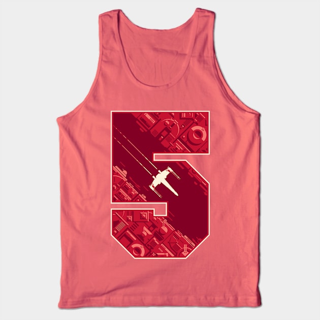 Red Five Tank Top by obvian